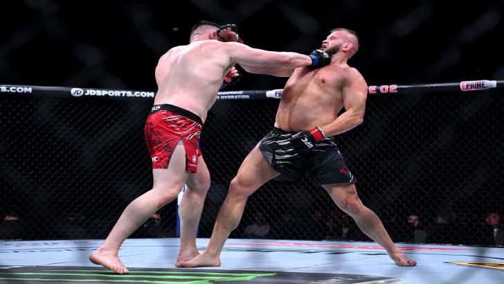 Marcin Tybura and Mick Parkin in UFC bout 2025